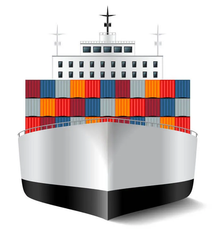 container ship illustration